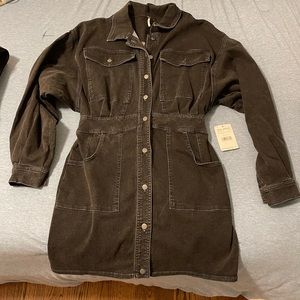Free People Black Demin Dress